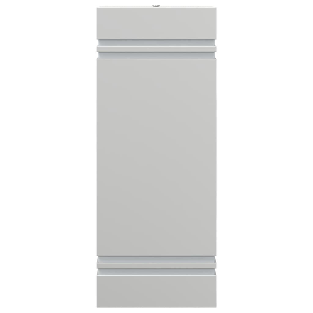 vidaXL Sieniniai lauko šviestuvai, 2vnt., sidabriniai, plienas