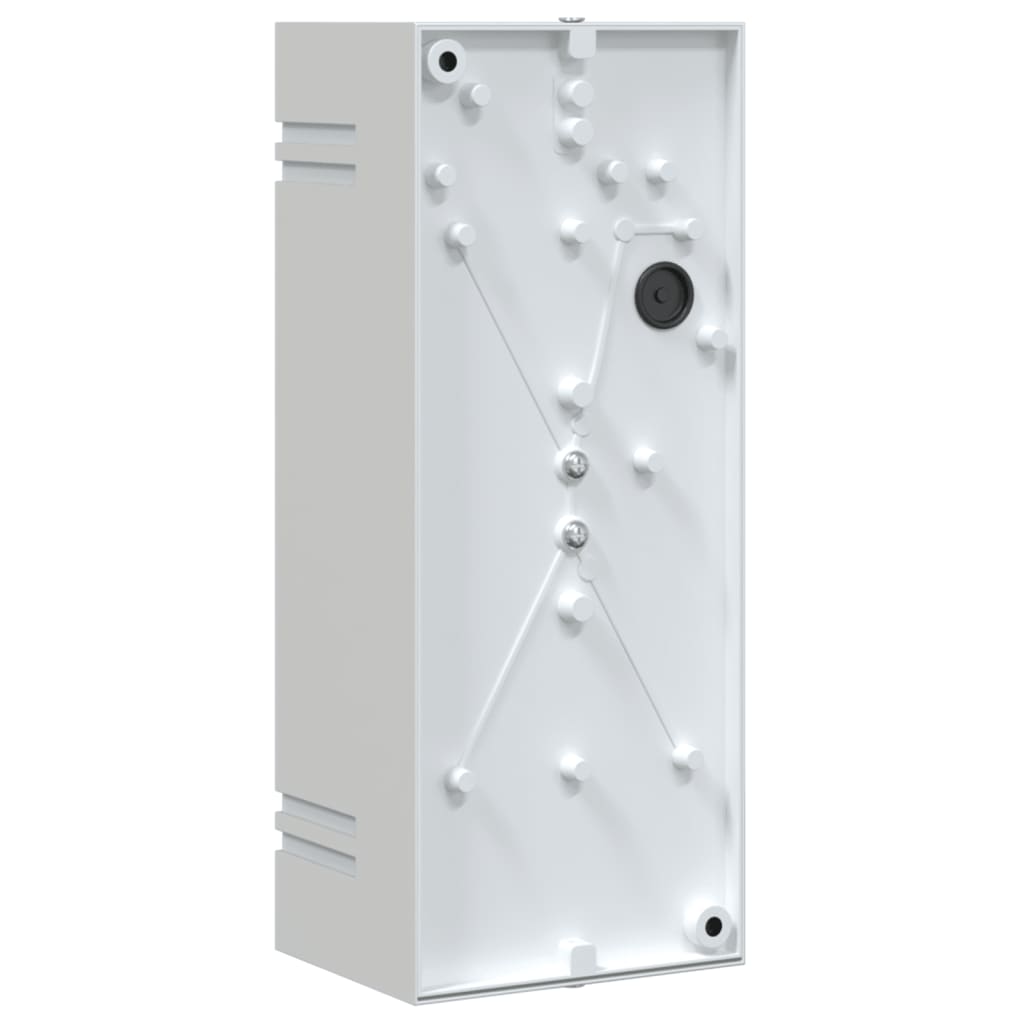 vidaXL Sieniniai lauko šviestuvai, 2vnt., sidabriniai, plienas