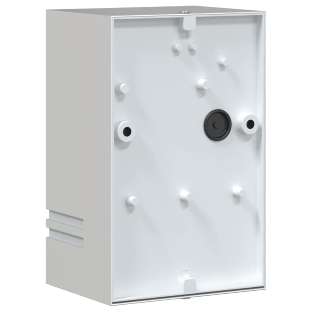 vidaXL Sieninis lauko šviestuvas, sidabrinis, nerūdijantis plienas