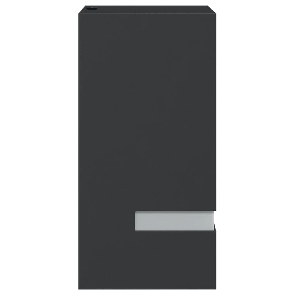 vidaXL Sieninis lauko šviestuvas, juodos spalvos, nerūdijantis plienas