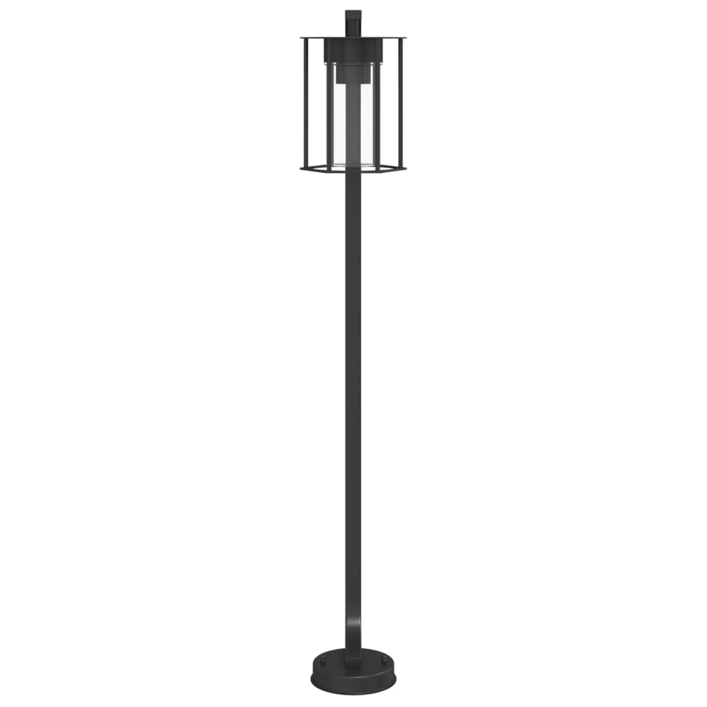 Lauko šviestuvas, juodos spalvos, 100cm, nerūdijantis plienas