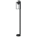 Lauko šviestuvas, juodos spalvos, 100cm, nerūdijantis plienas