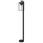 Lauko šviestuvai, 3vnt., juodi, 100cm, nerūdijantis plienas