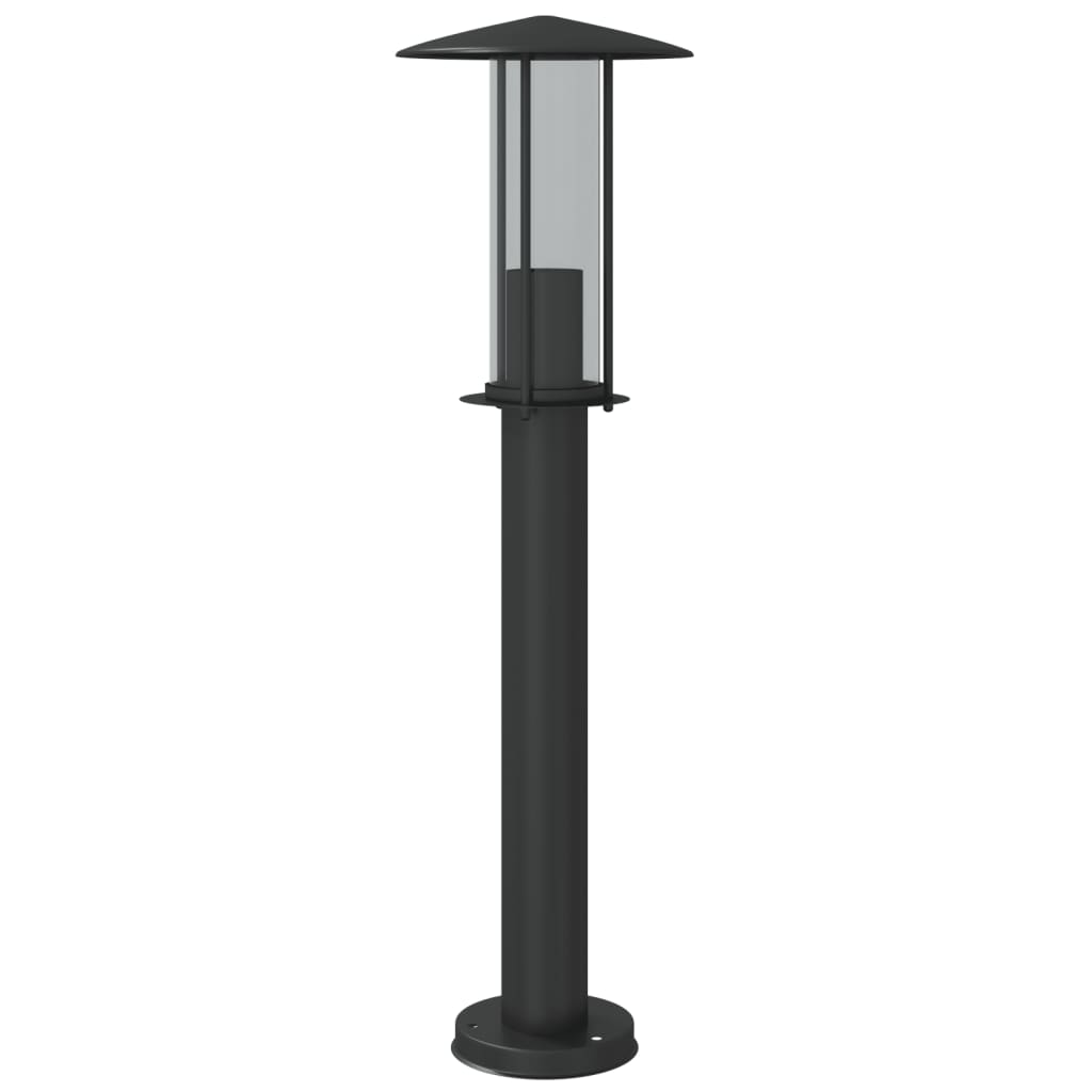 Lauko šviestuvas, juodos spalvos, 60cm, nerūdijantis plienas