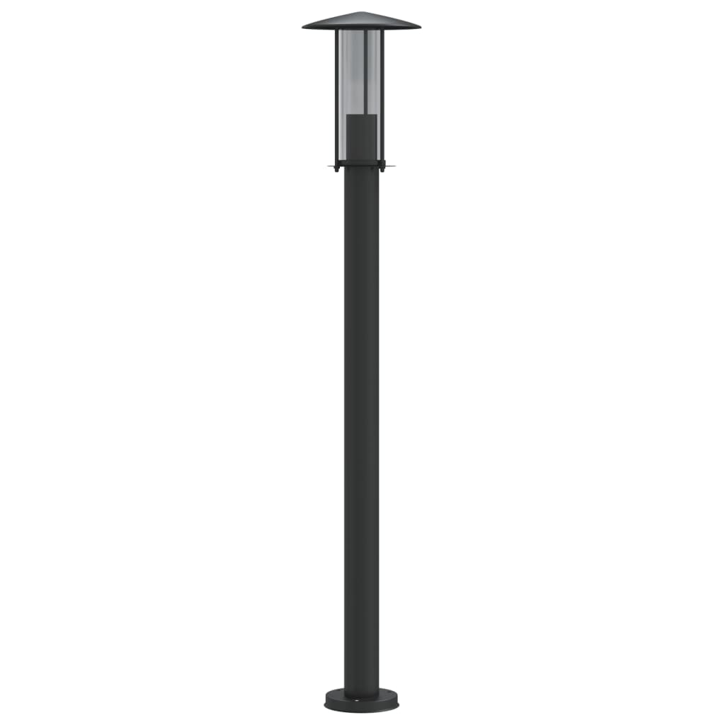 Lauko šviestuvas, juodos spalvos, 100cm, nerūdijantis plienas