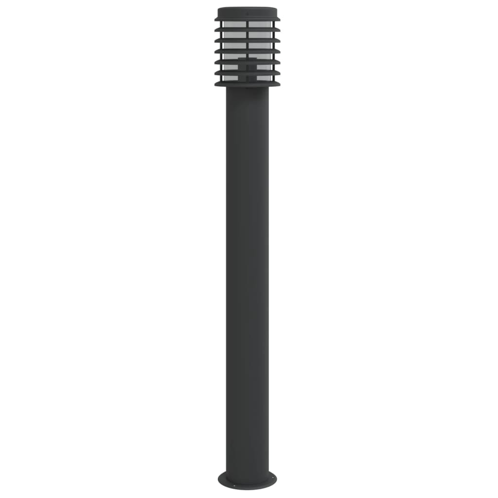 Lauko šviestuvas, juodos spalvos, 110cm, nerūdijantis plienas