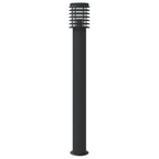 Lauko šviestuvas, juodos spalvos, 110cm, nerūdijantis plienas