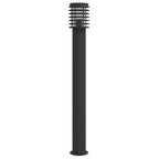 Lauko šviestuvas, juodos spalvos, 110cm, nerūdijantis plienas