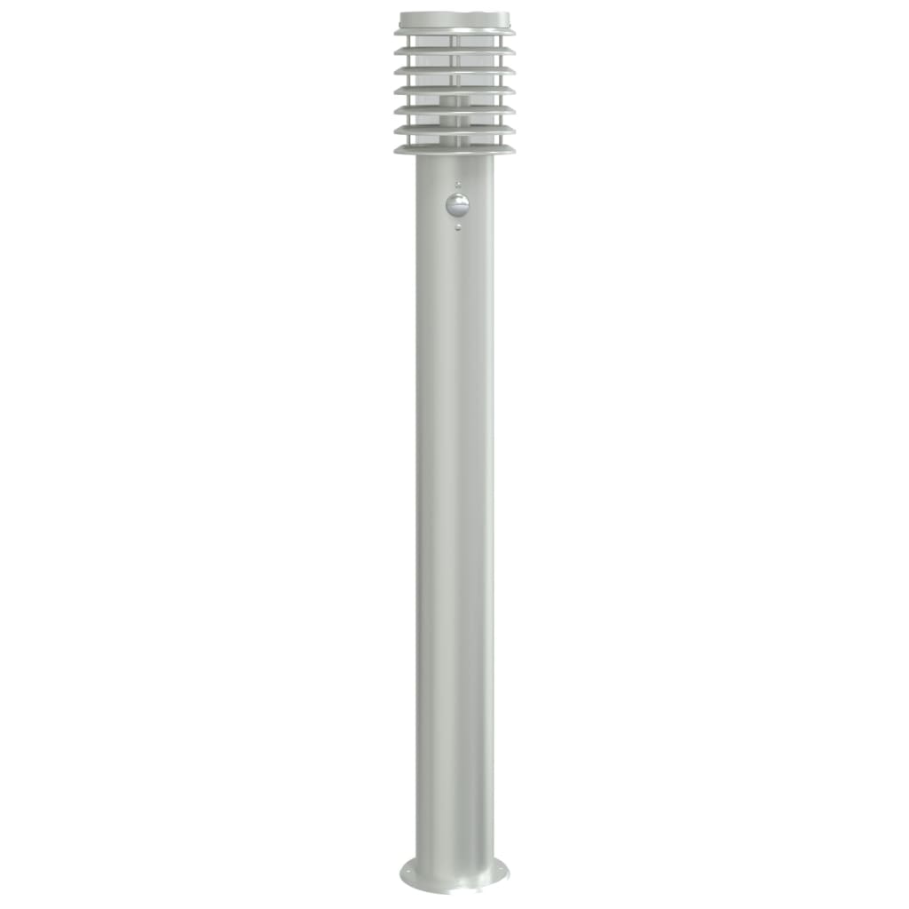 Lauko šviestuvas su jutikliu, 3vnt., sidabrinė, 110cm, plienas