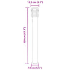 Lauko šviestuvas su išvedimu, sidabrinis, 110cm, plienas