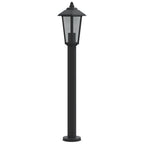 Lauko šviestuvas, juodos spalvos, 80cm, nerūdijantis plienas