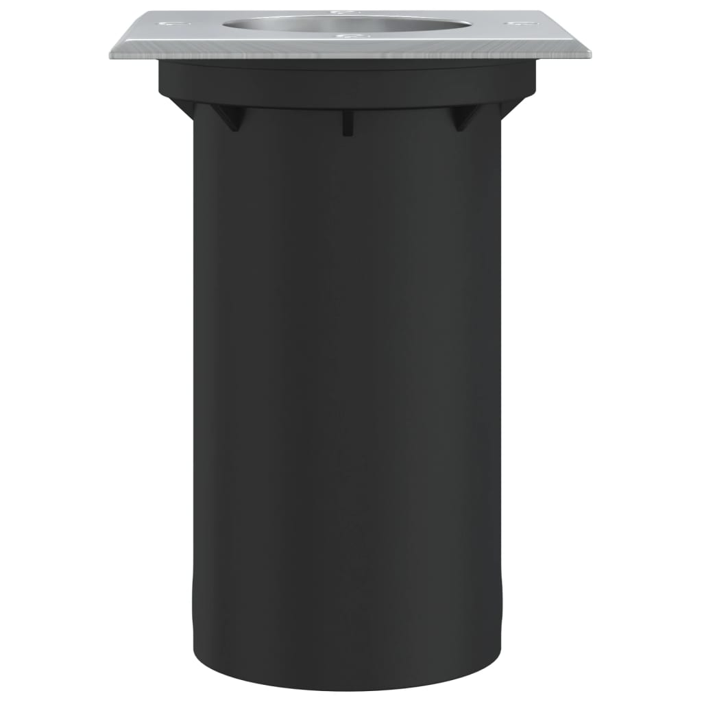 vidaXL Lauko šviestuvas, juodos spalvos, 10,5x10,5cm, lietas aliuminis