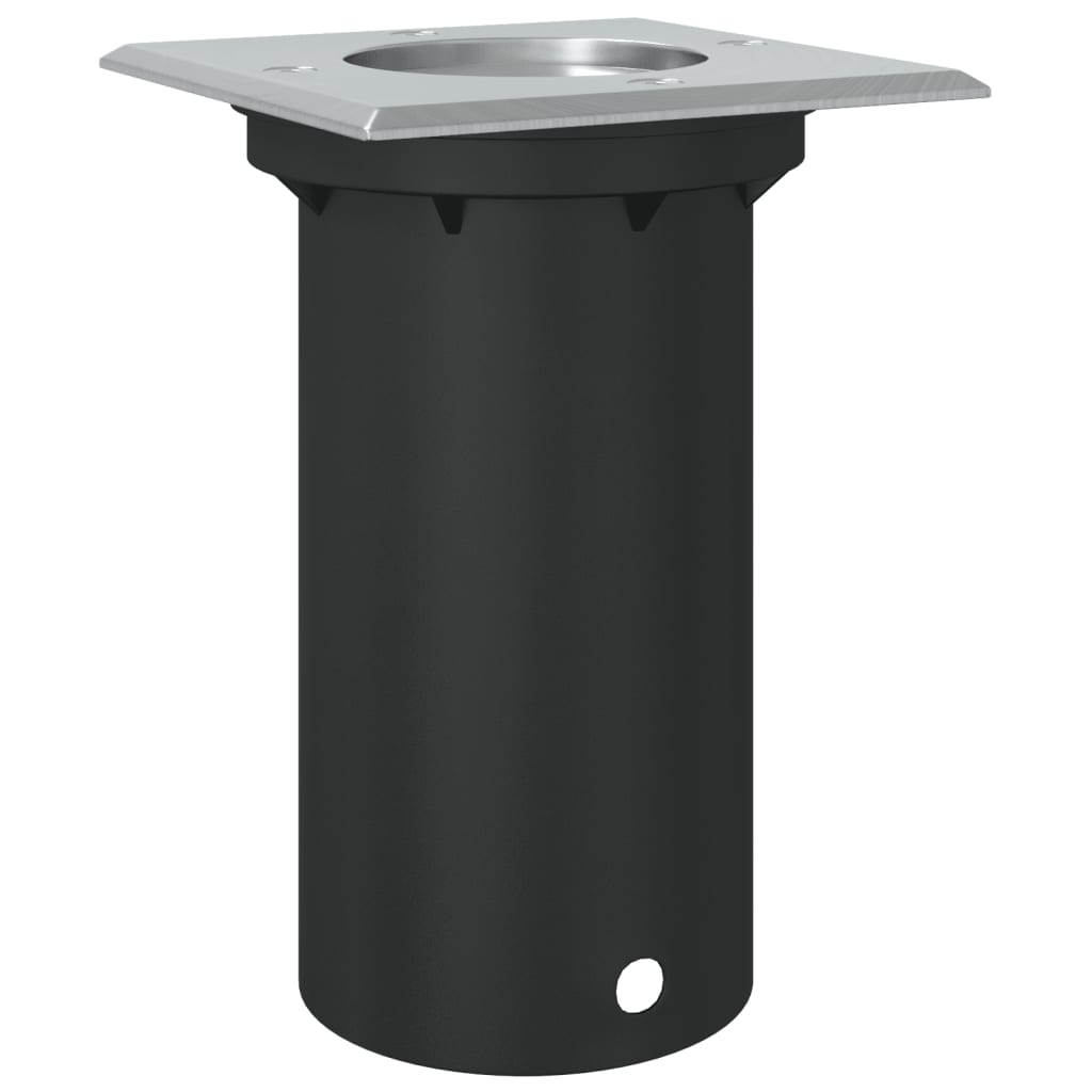 vidaXL Lauko šviestuvas, juodos spalvos, 10,5x10,5cm, lietas aliuminis
