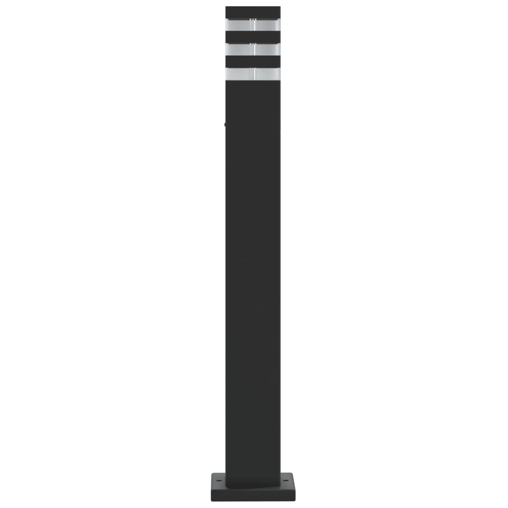 vidaXL Lauko šviestuvas, juodos spalvos, 80cm, aliuminis