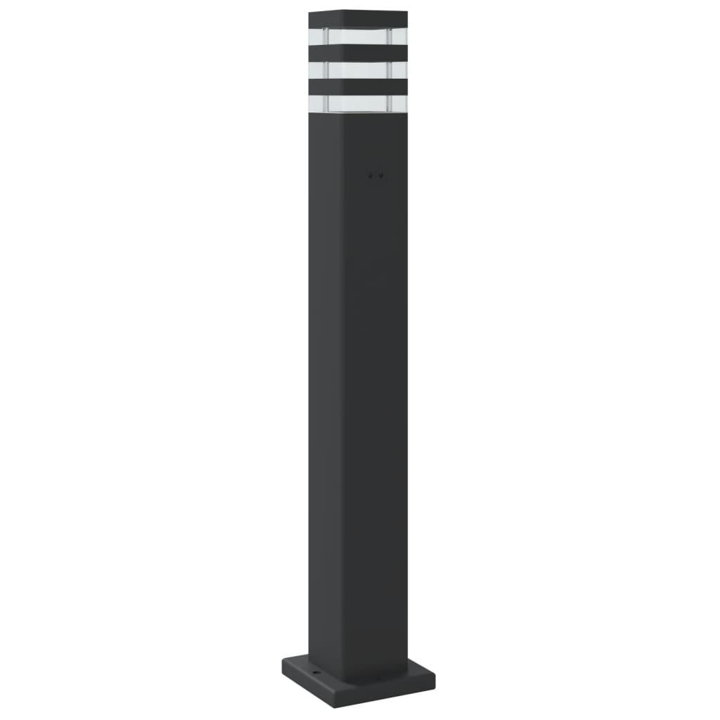 Lauko šviestuvas, juodos spalvos, 80cm, aliuminis