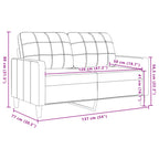 Dvivietė sofa, tamsiai pilkos spalvos, 120cm, aksomas