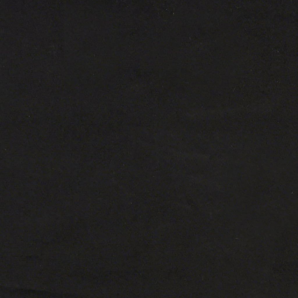 Dvivietė sofa su pagalvėlėmis, juodos spalvos, 120cm, aksomas