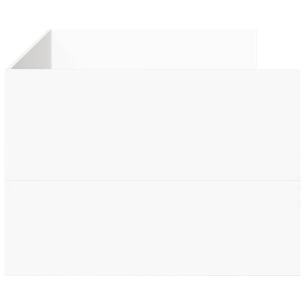 Kušetė su stalčiais be čiužinio, balta, 90x200 cm