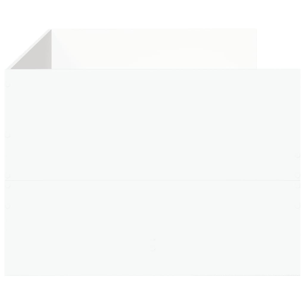 Kušetė su stalčiais be čiužinio, balta, 90x190 cm