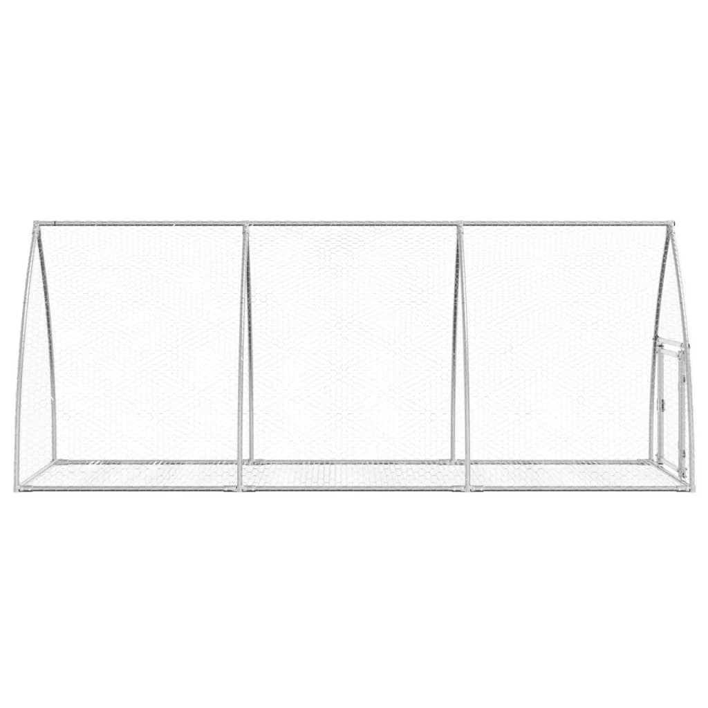 Narvelis triušiams, sidabrinis, 105x300x120cm, plienas