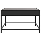 Kavos staliukas su Infinity LED lemputėmis, juodas, 70x50x41cm