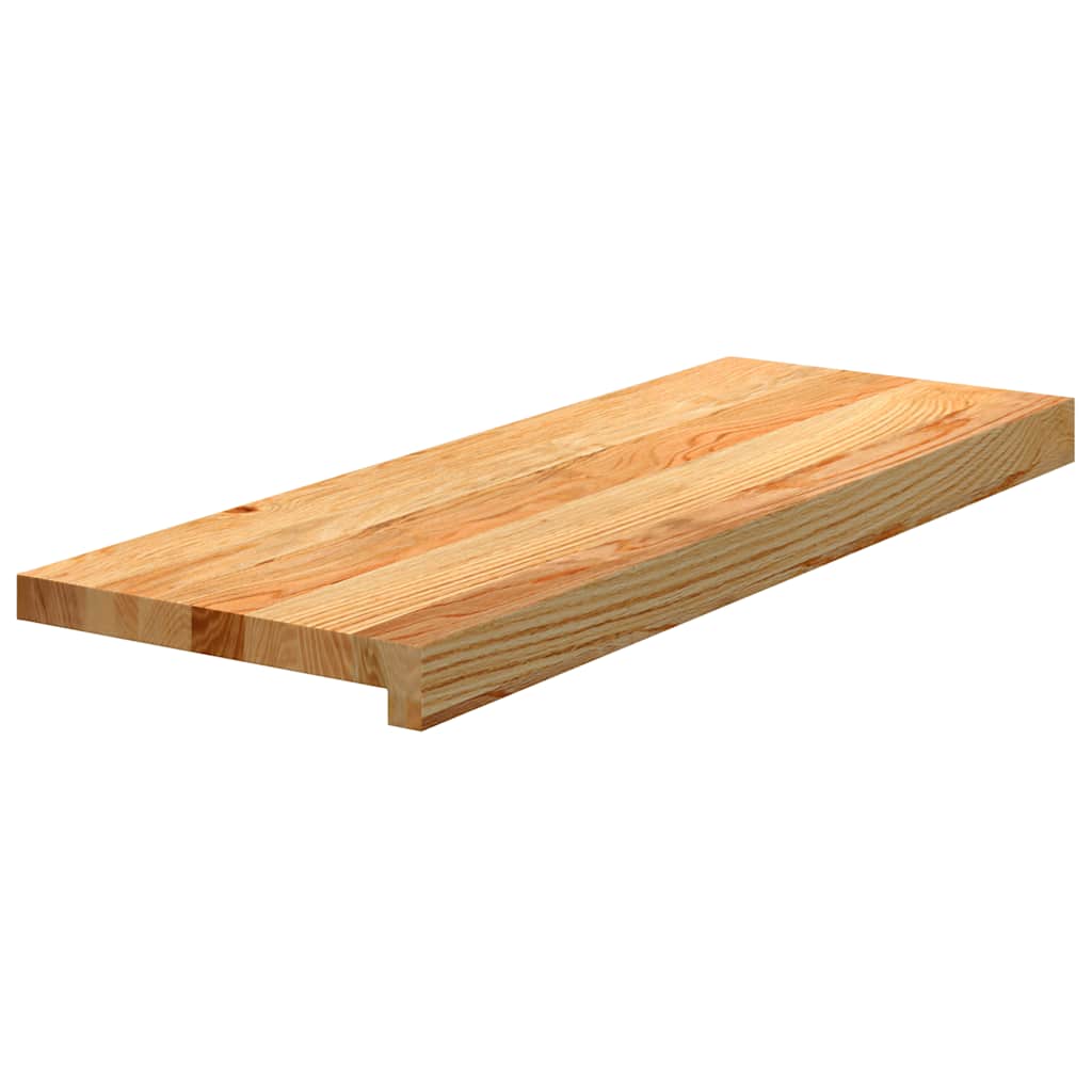Laiptų pakopos, 8 vnt., šviesiai rudos, ąžuolo medienos masyvas