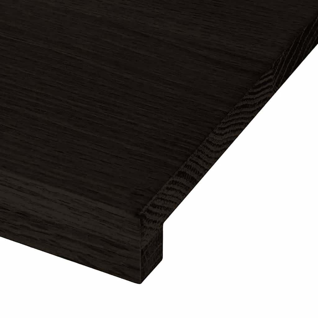 Laiptų pakopos, 2 vnt., tamsiai rudas, 100x30x2 cm, ąžuolo