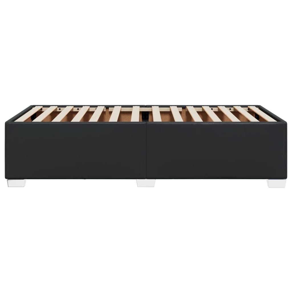 Lovos rėmas, juodos spalvos, 80x200cm, dirbtinė oda