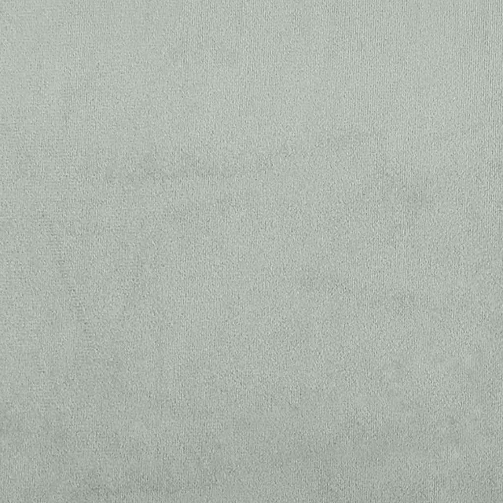 Lovos rėmas be čiužinio, šviesiai pilkas, 100x200cm, aksomas