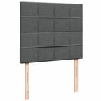 Lova su spyruoklėmis ir čiužiniu, tamsiai pilka, 120x200 cm