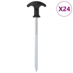 Palapinės kaiščiai, 24vnt., 17cm, skersmuo 7mm, plienas
