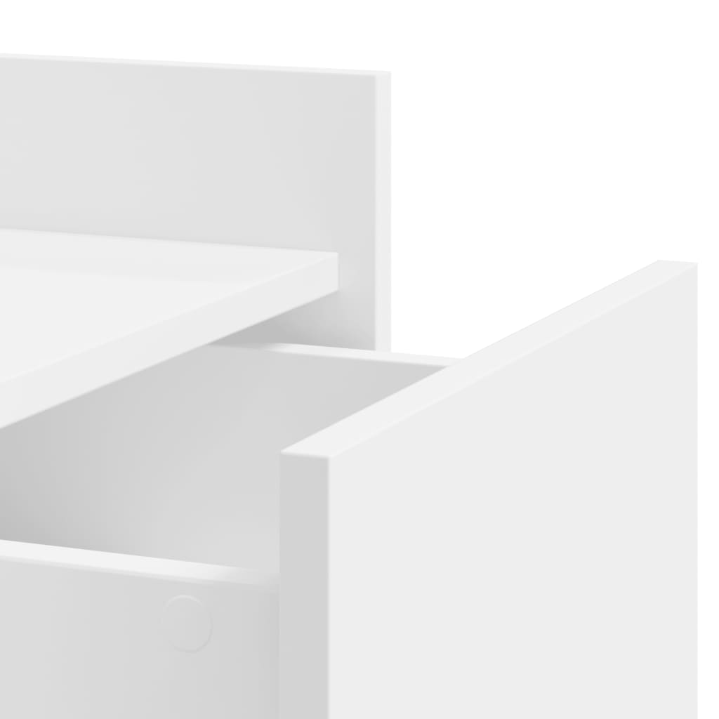 Naktinė spintelė, baltos spalvos, 45x50x65cm, apdirbta mediena