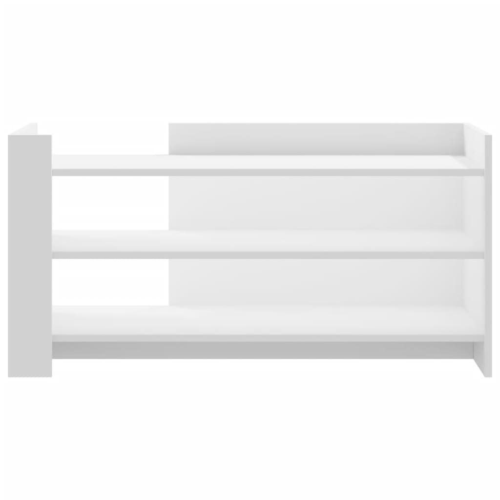 Kavos staliukas, baltos spalvos, 100x50x50cm, apdirbta mediena