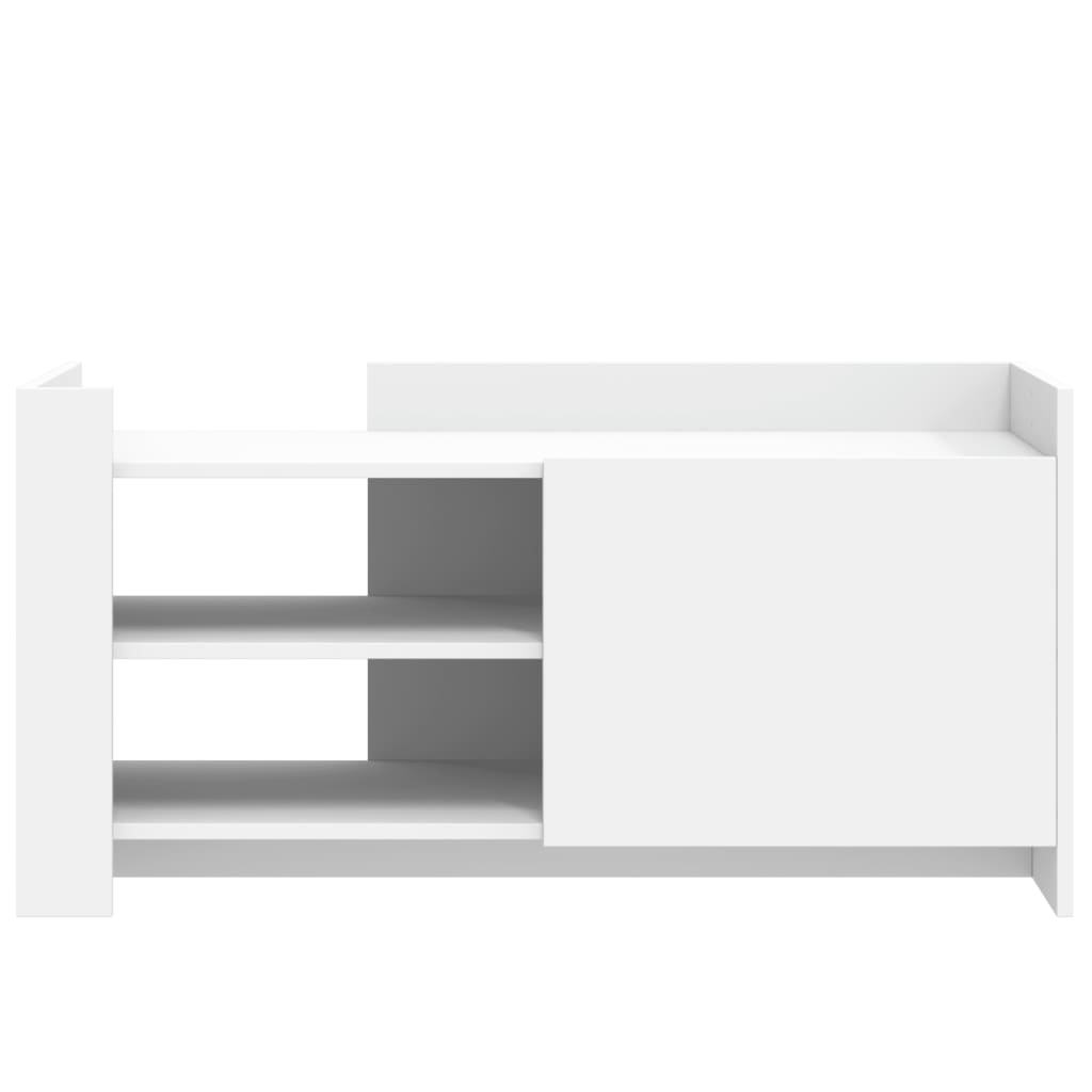 Kavos staliukas, baltos spalvos, 100x50x50cm, apdirbta mediena