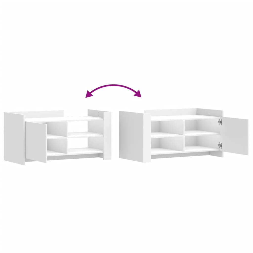 Kavos staliukas, baltos spalvos, 100x50x50cm, apdirbta mediena