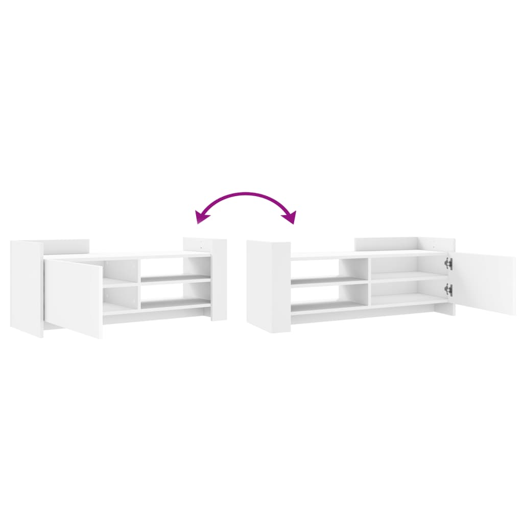 Televizoriaus spintelė, baltos spalvos, 100x35x40cm, mediena