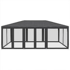Proginė palapinė su 10 sienomis, antracito, 6x4m, HDPE