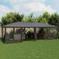 Pavėsinė, taupe spalvos, 3x4x2,65m, 180 g/m²