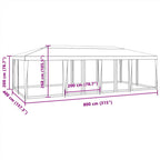 Pavėsinė, antracito spalvos, 3x3x2,65m, 180 g/m²