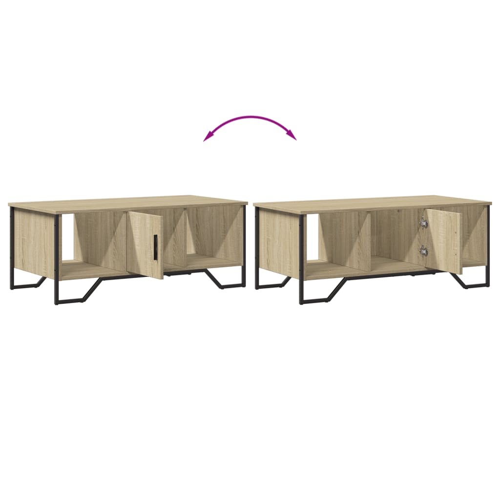 Kavos staliukas, sonoma ąžuolo, 100x51x40cm, apdirbta mediena