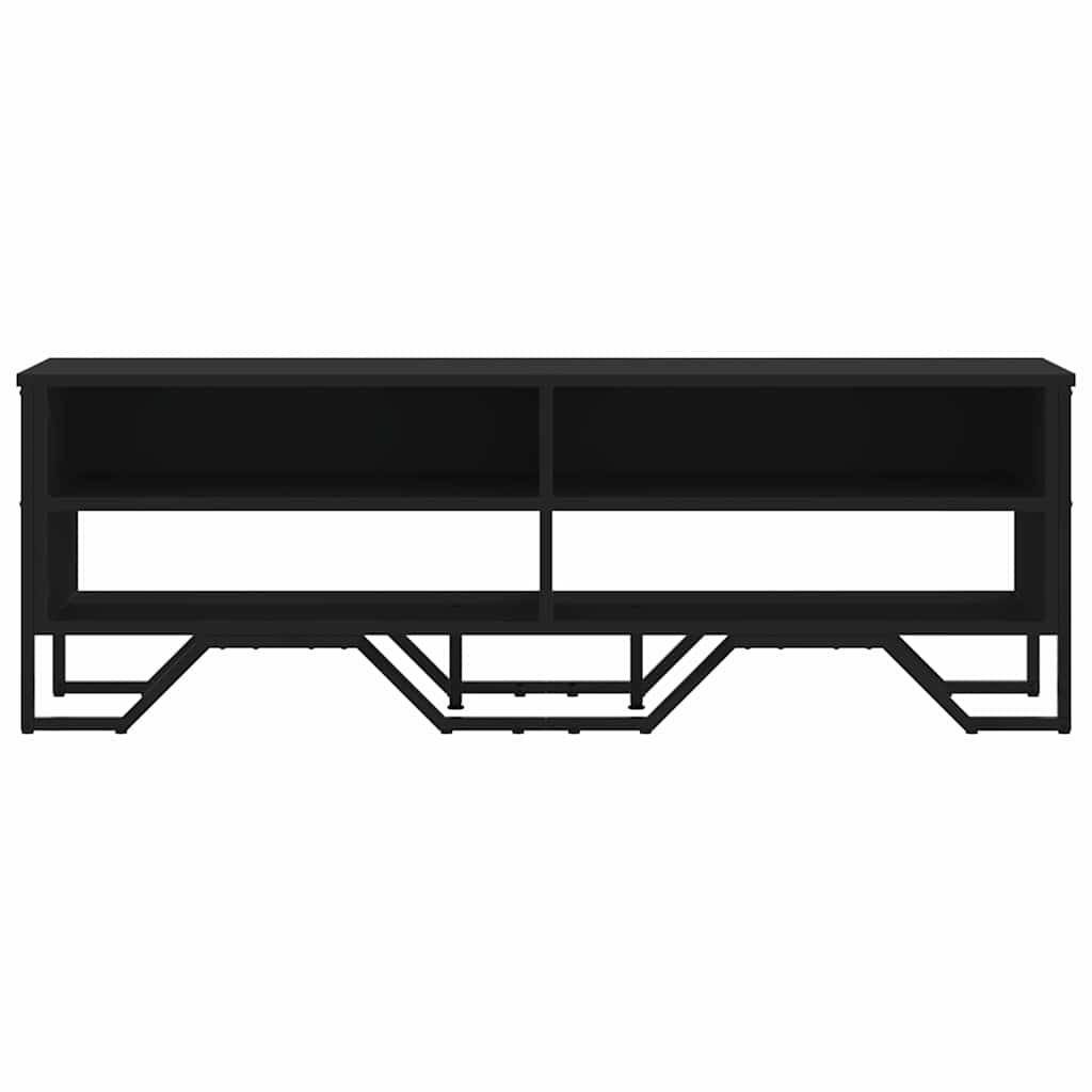 Televizoriaus spintelė, juoda, 122x34x41cm, apdirbta mediena