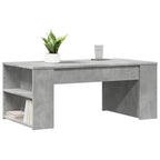 Kavos staliukas, betono pilkas, 102x55x42cm, apdirbta mediena