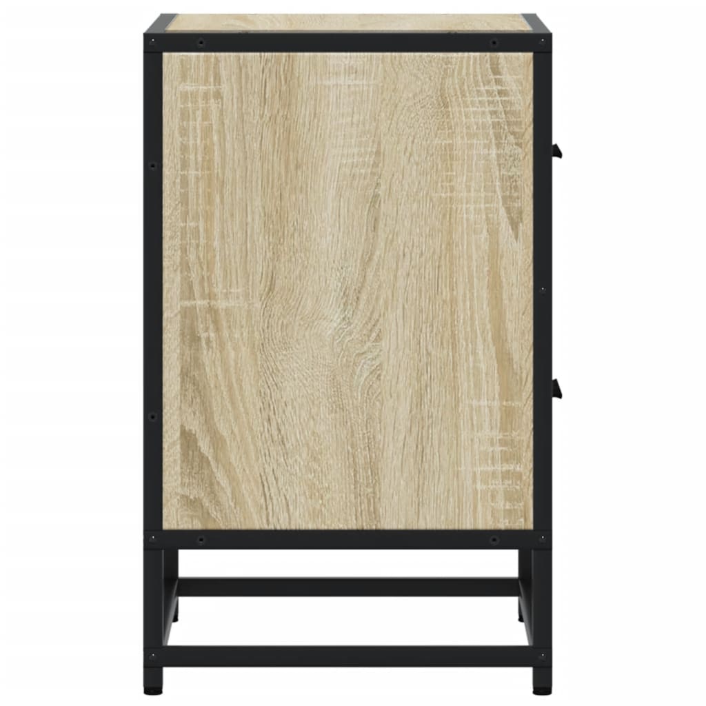 Naktinės spintelės, 2vnt., sonoma ąžuolo, 40x31x50cm, mediena