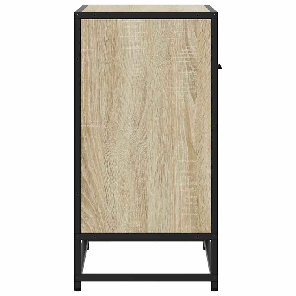 naktinė spintelė Sonoma ąžuolas 60x31x60 cm Mediena ir metalas