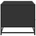 Kavos staliukas, juodas, 100x50x45cm, apdirbta mediena/metalas