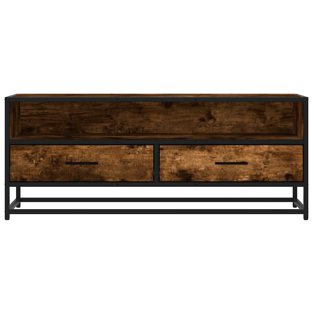 Televizoriaus spintelė, dūminė, 100x34,5x40cm, mediena/metalas