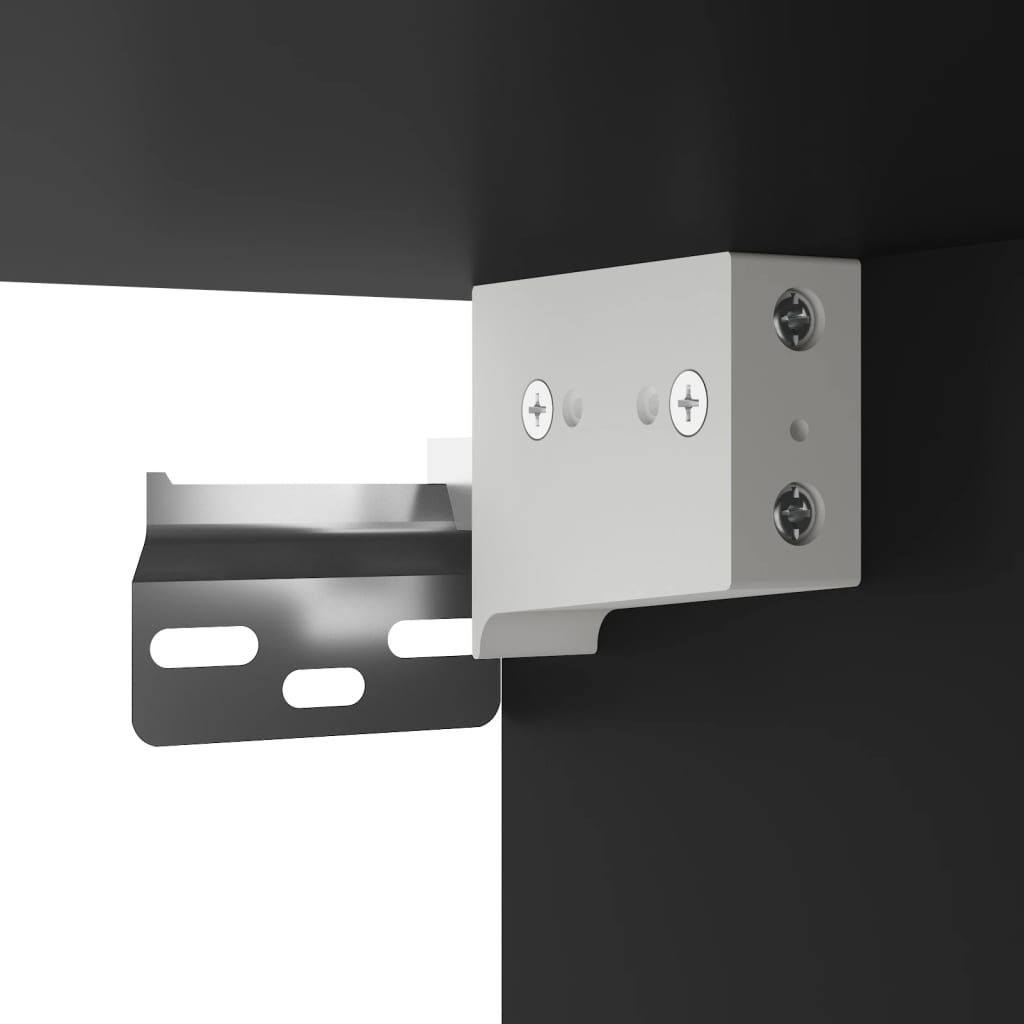 Televizoriaus spintelė, juoda, 100x31x39,5cm, mediena/metalas