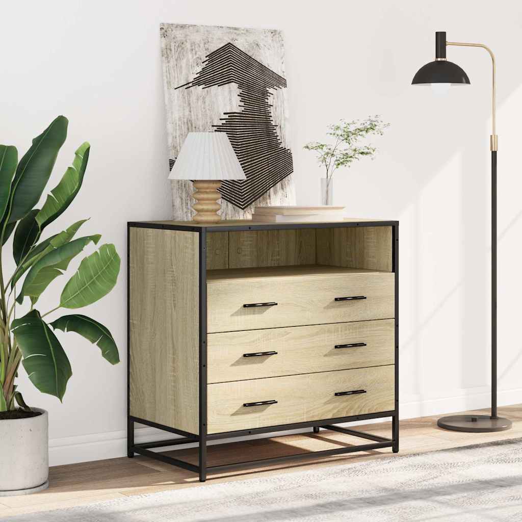 Stalčių spintelė Sonoma Ąžuolas 70x41x70 cm Inžinerinė mediena