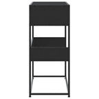 konsolinis stalas juodas 90x35x80 cm inžinierinis medis