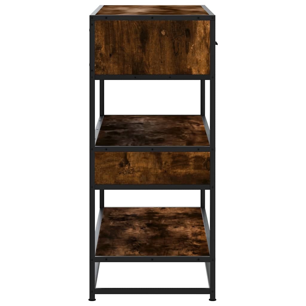 Konsolinis staliukas, dūminio ąžuolo, 90x35x80cm, mediena